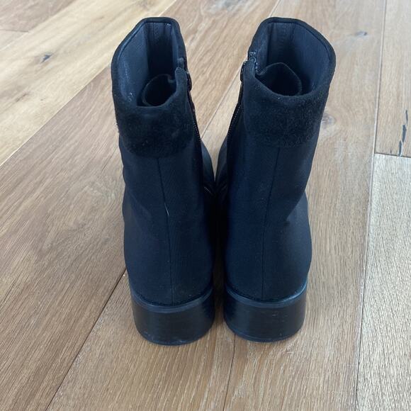 Stuart Weitzman Gore Tex Square Toe Booties 7.5 - Picture 4 of 11